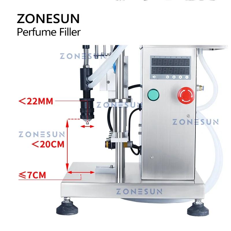 Perfume Fragrance Liquid - ZONESUN ZS-YTZL500S シングルヘッド空気圧式真空香水充填機 香水ボトル液体充填機