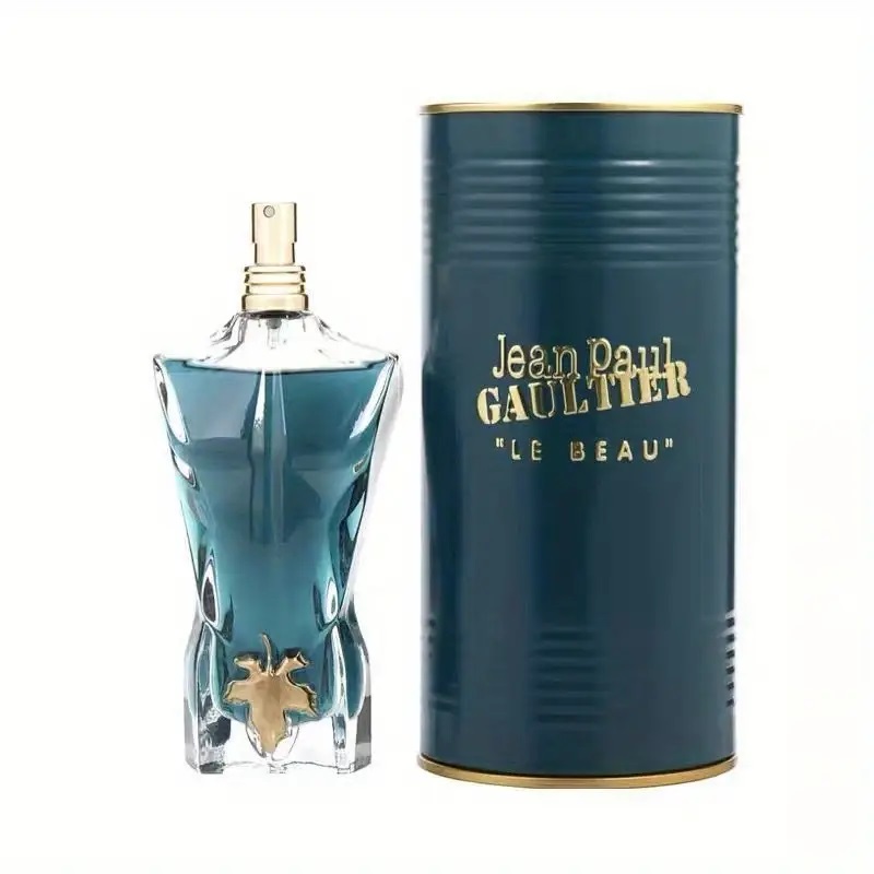 Perfume Fragrance Bottle - ジャン・ポール・ゴルチエ ル・ボー メンズ香水、フレッシュなココナッツウッドの香り、長持ちするオードトワレ、高級感のあるボディ型ボトル、男性への理想的なギフト