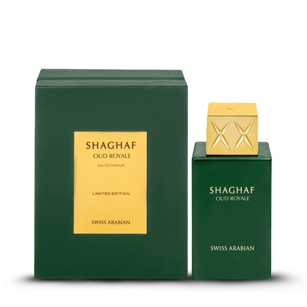 Perfume Royal Fragrance - スイス・アラビアン・シャガフ・ウード・ロイヤル スパイシー、ウード、アロマティックな香り - サフランとラベンダーの香り - 女性と男性のための香水