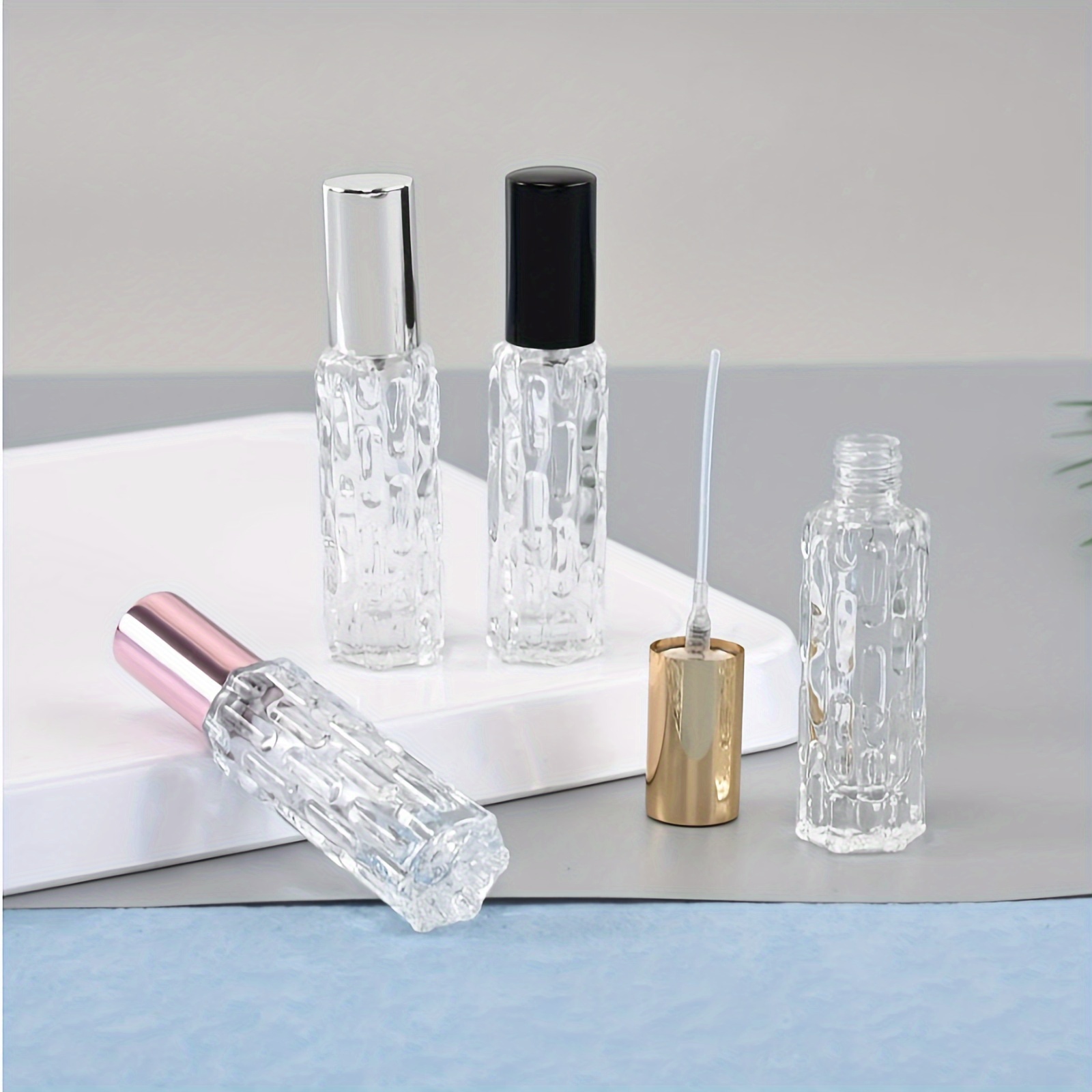 1pc 10 ミリリットルガラスポータブル詰め替え香水瓶化粧 - Perfume Fragrance World Qahwa のレビューと価格