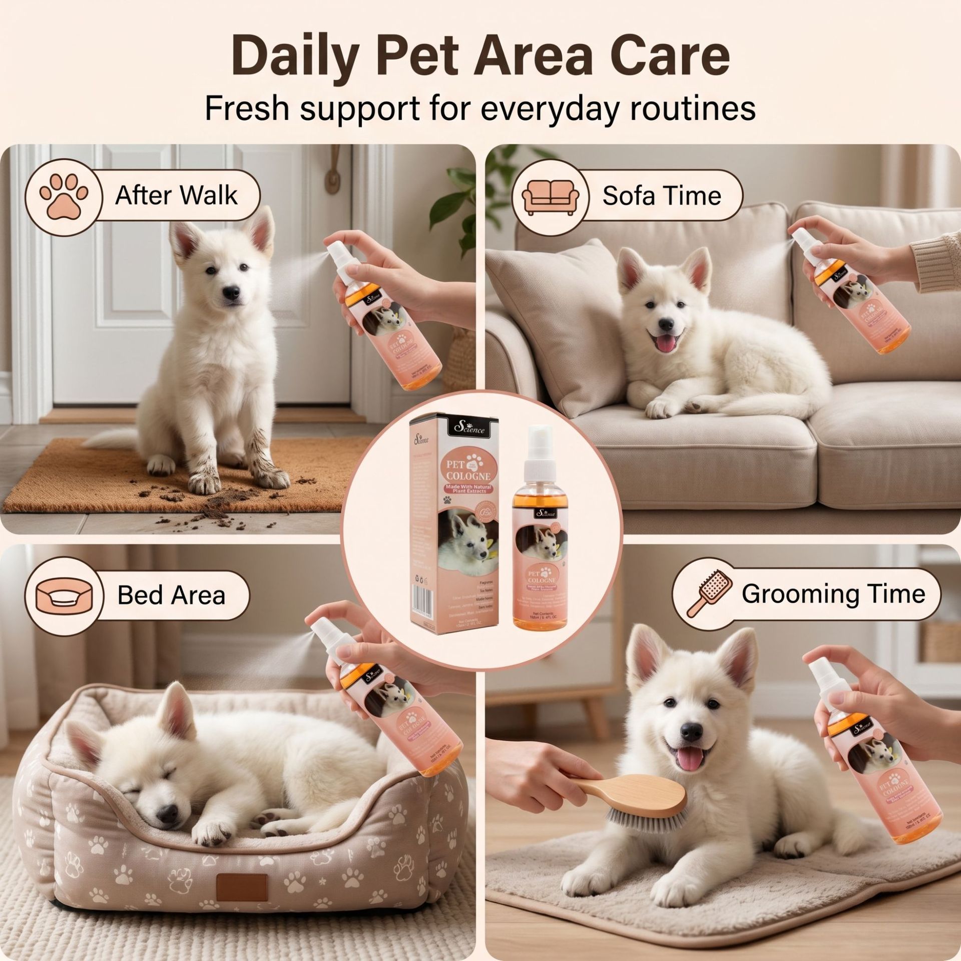 100ml 犬用香水スプレー ペット専用フレグランス 長持ち - Perfume Fragrance Shampoo のレビューと価格