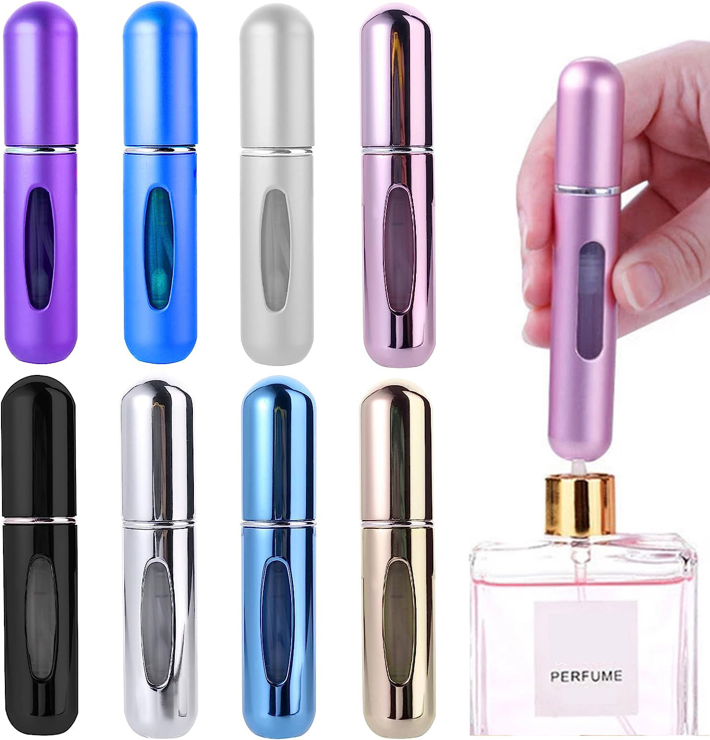 詰め替え可能なミニ香水瓶,ポータブル化粧品スプレーボトル,ス - Perfume Fragrance Liquid のレビューと価格