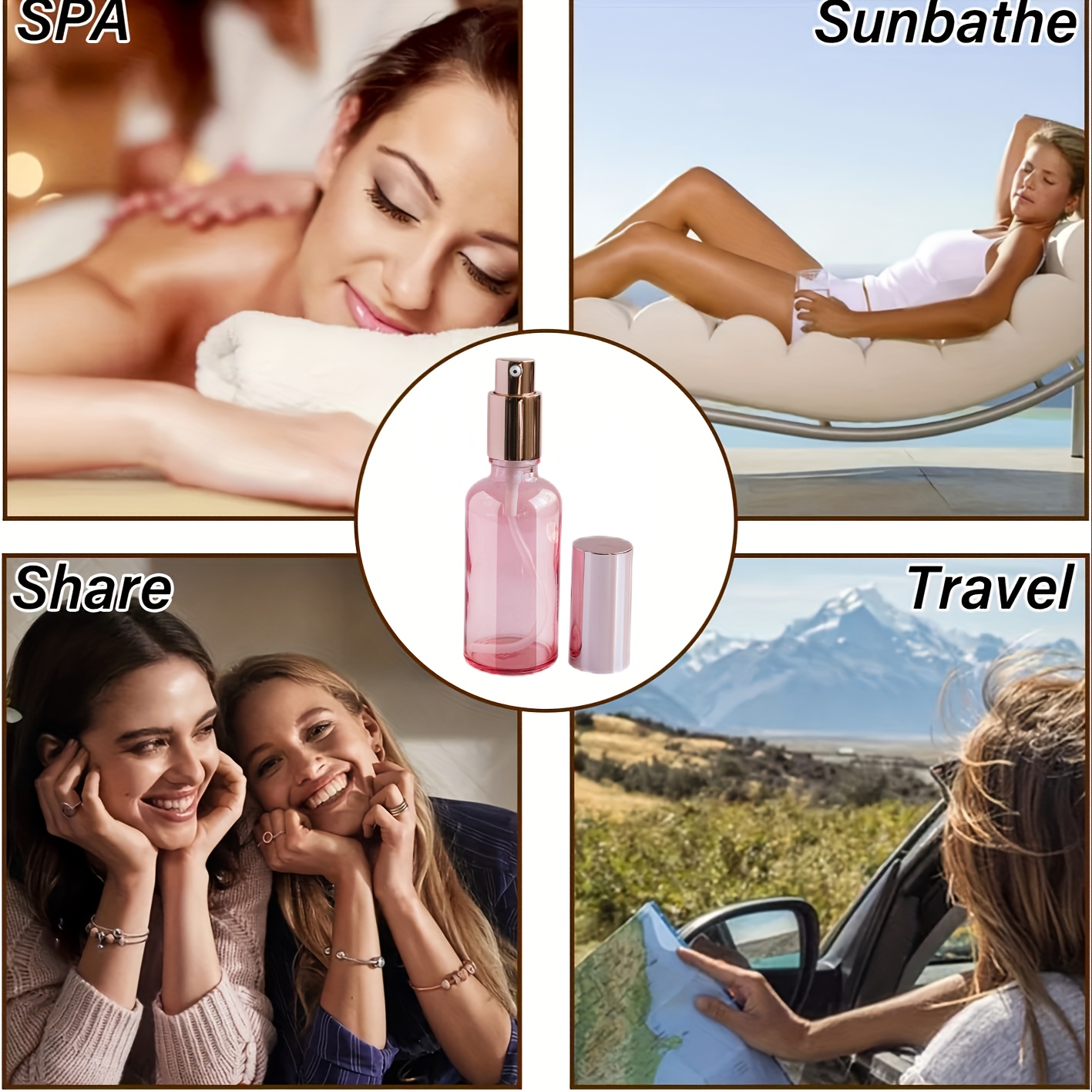 1 個 10-100 ミリリットルピンクスプレーボトルファイ - Perfume Fragrance Liquid のレビューと価格